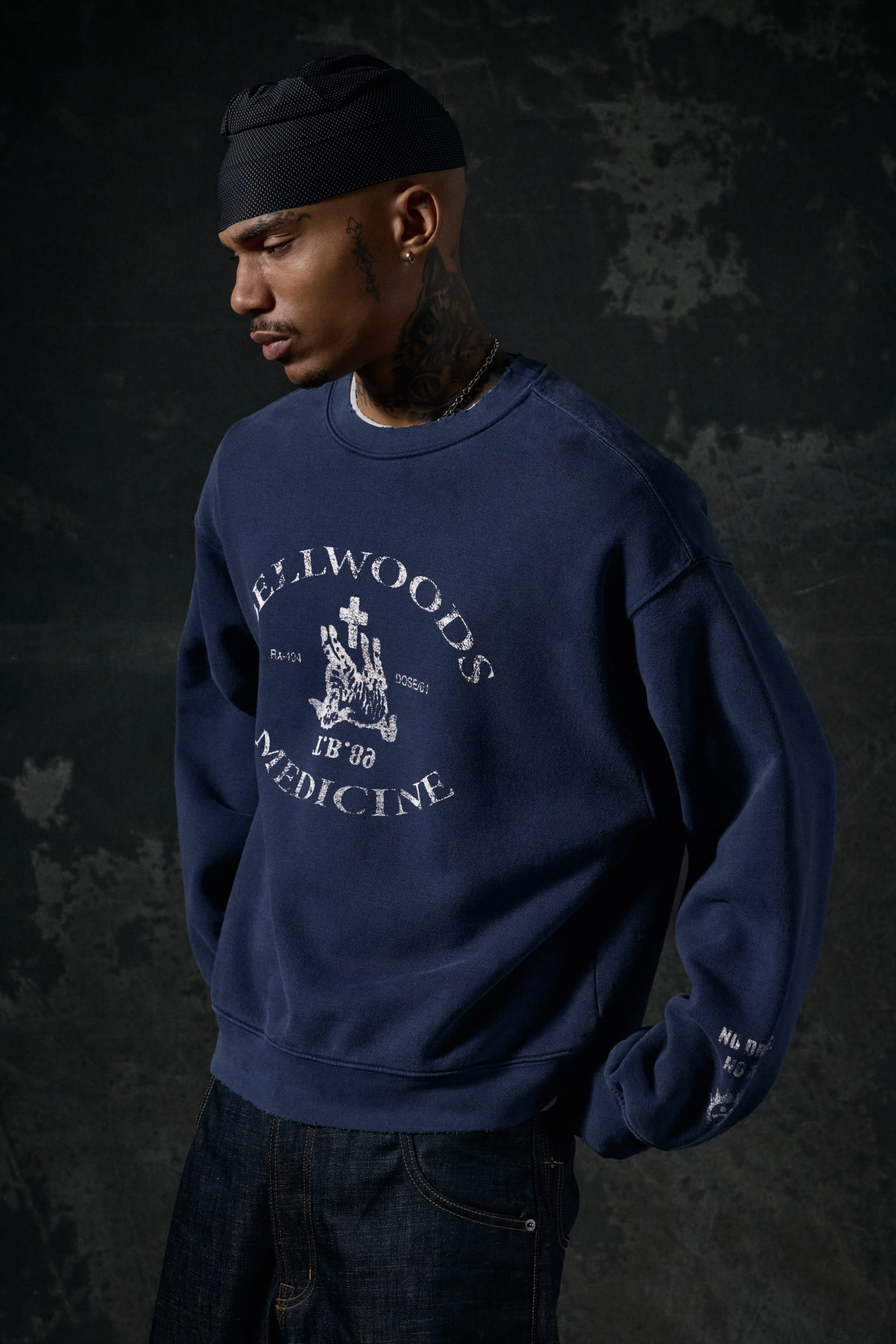 Bellwoods Medicine Crewneck - Vintage Navy - Image 3