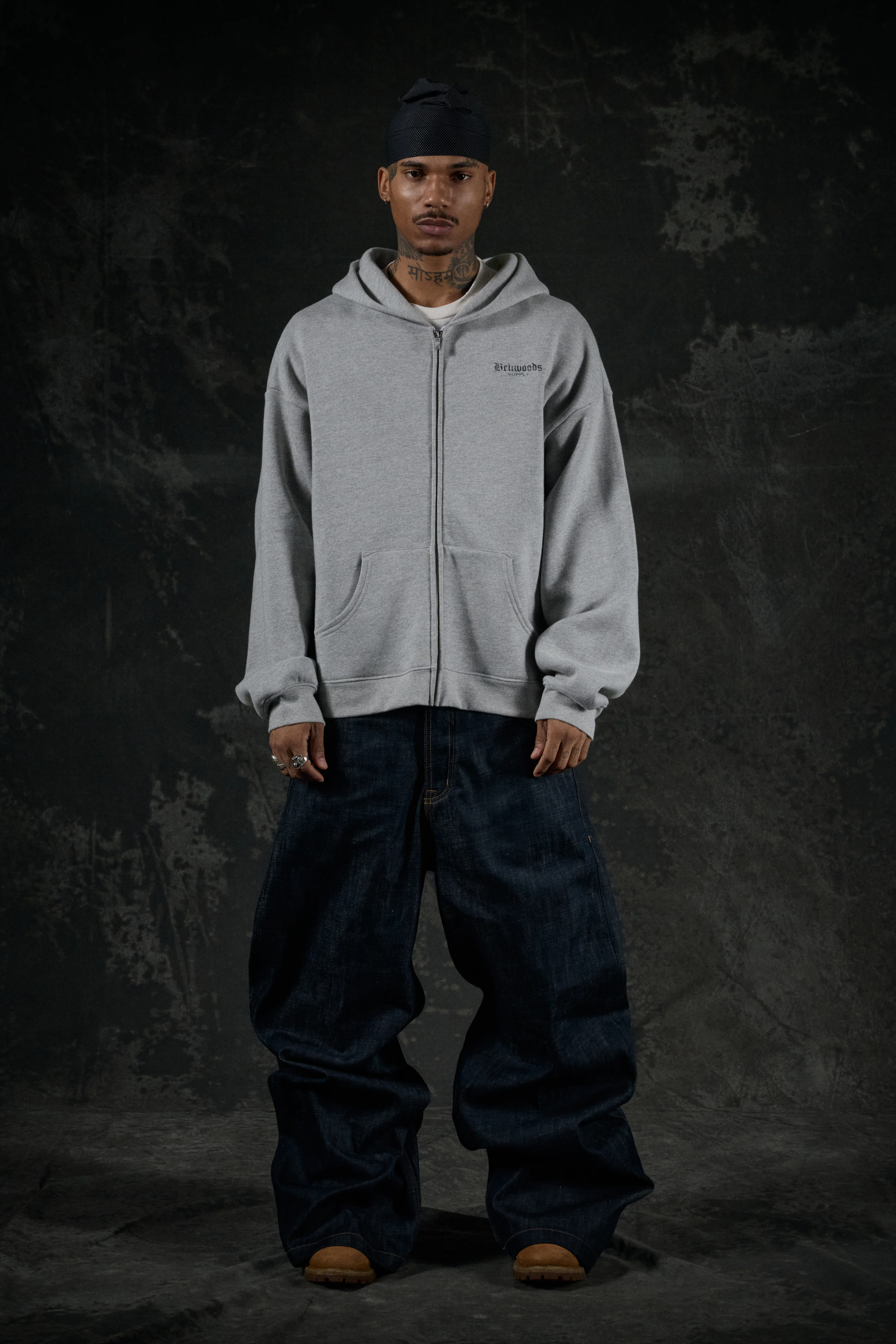 Bellwoods Supply Zip Hoodie - Heather Grey - Image 4