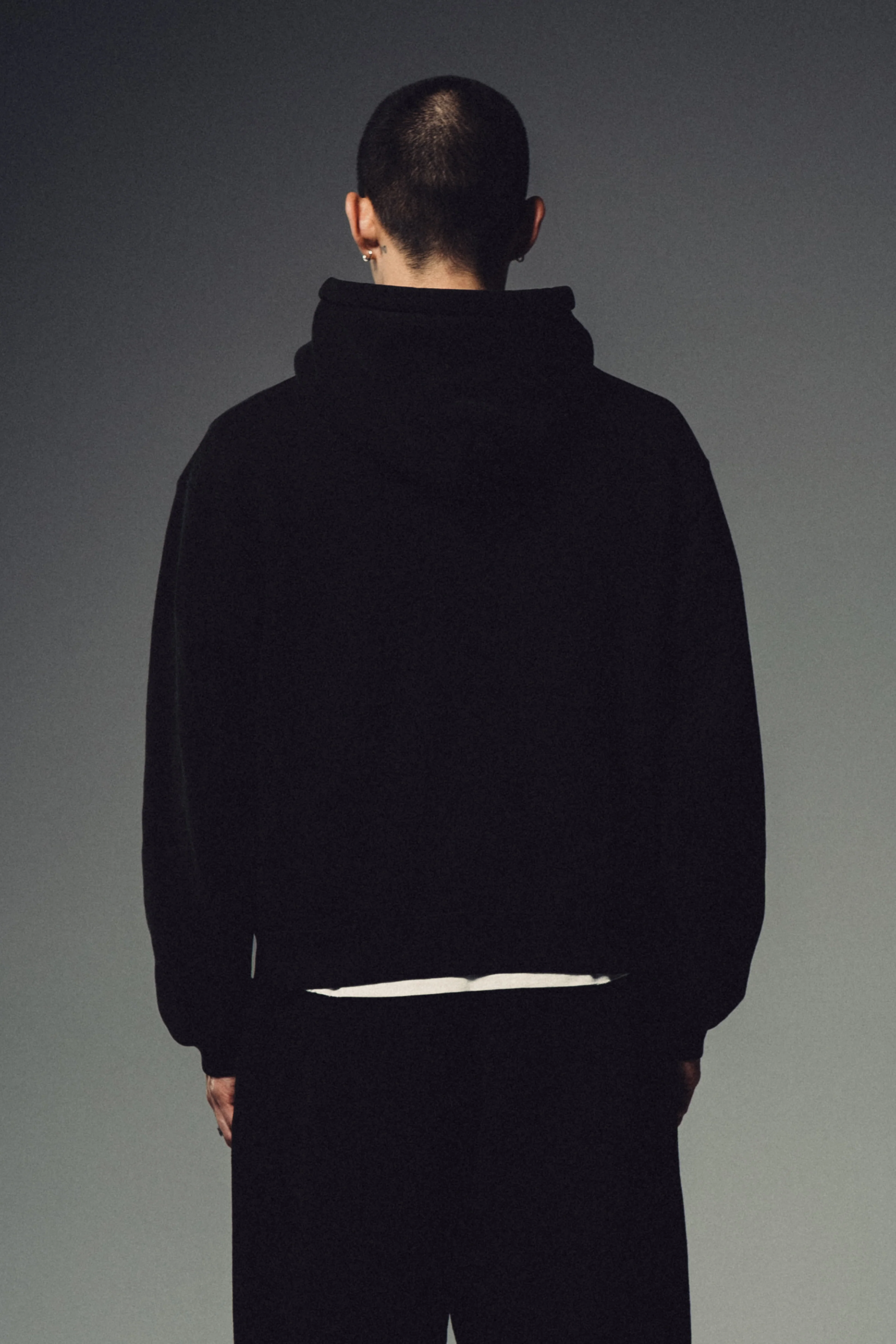 Halo Zip Hoodie - Black - Image 6