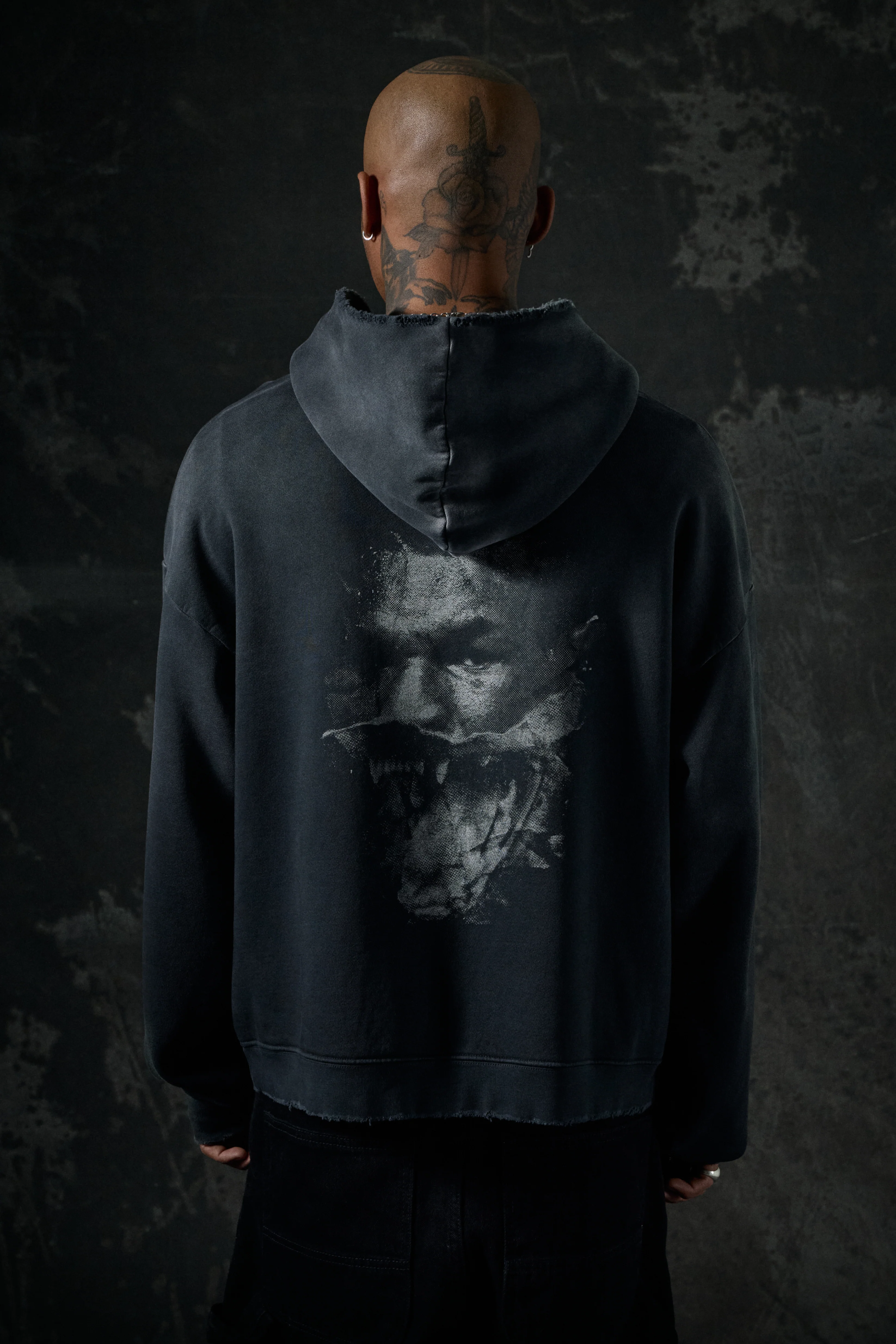 Tyson Zip Hoodie - Vintage Black - Image 3