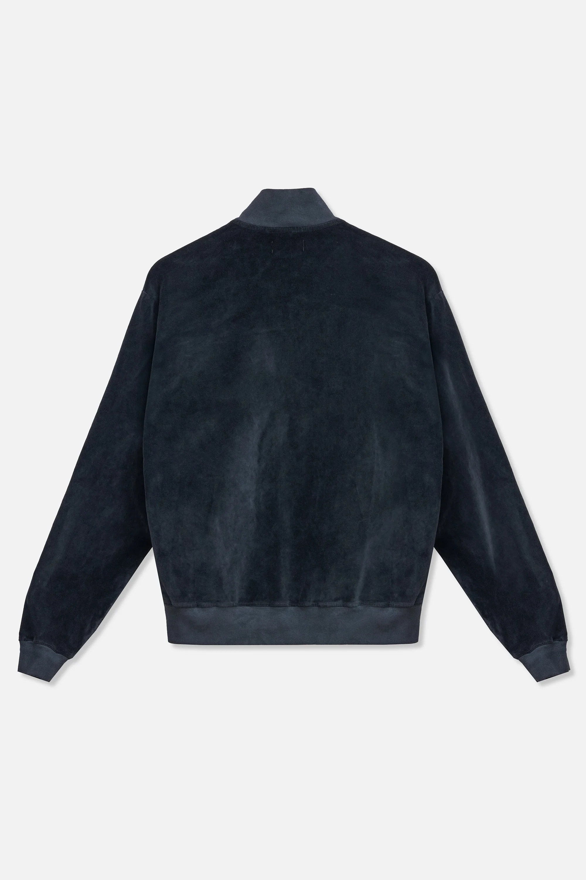 Velour Track Jacket - Charcoal - Image 4