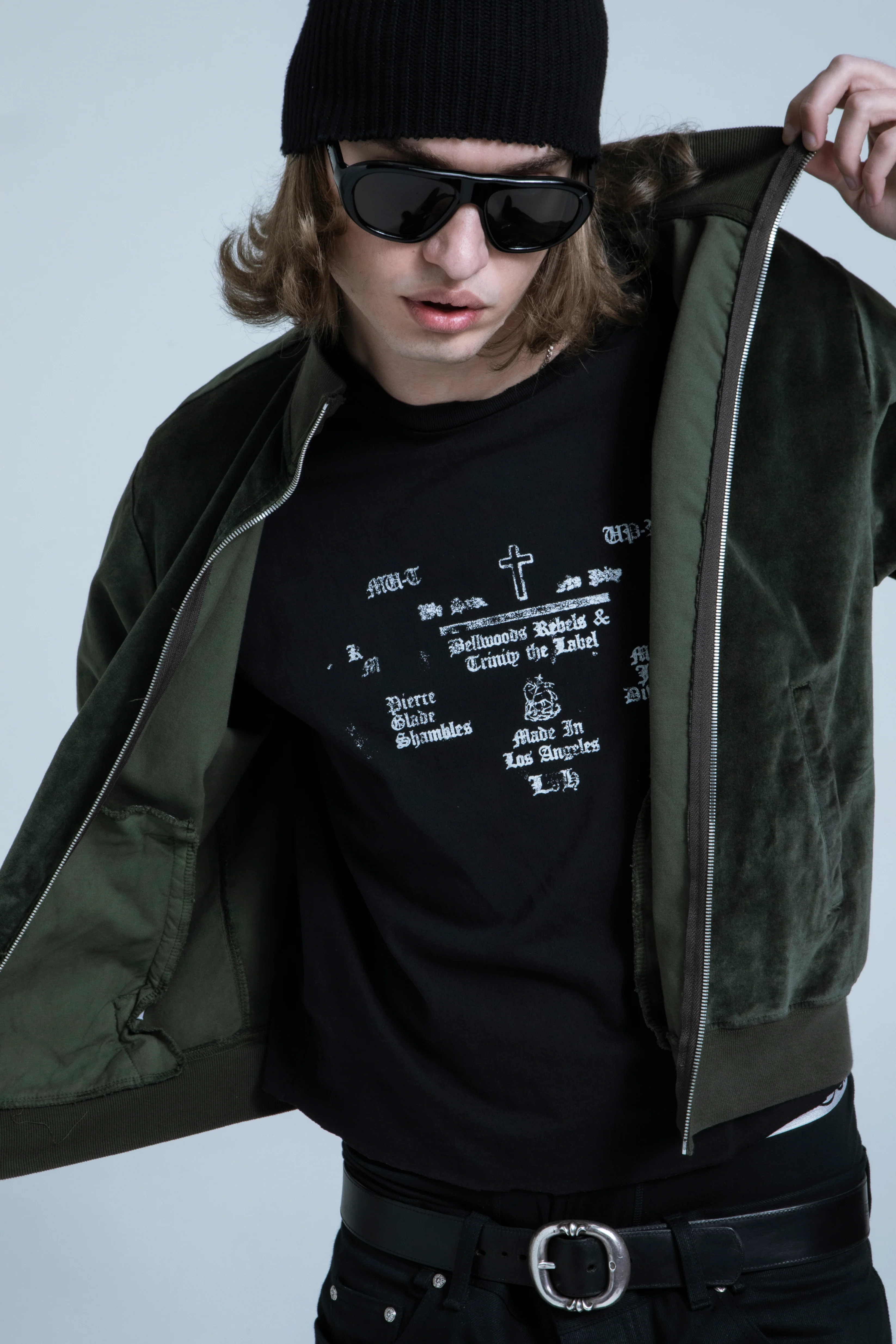 Velour Track Jacket - Deep Olive - Image 6